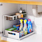 Under-Sink Organizers and Storage 2-Tier Sliding Cabinet Basket Organizer