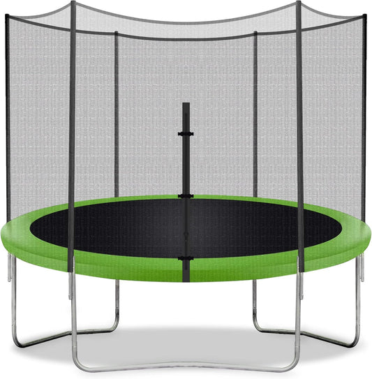 10 FT Rectangle Trampoline with Enclosure Net for Outdoor Jumping