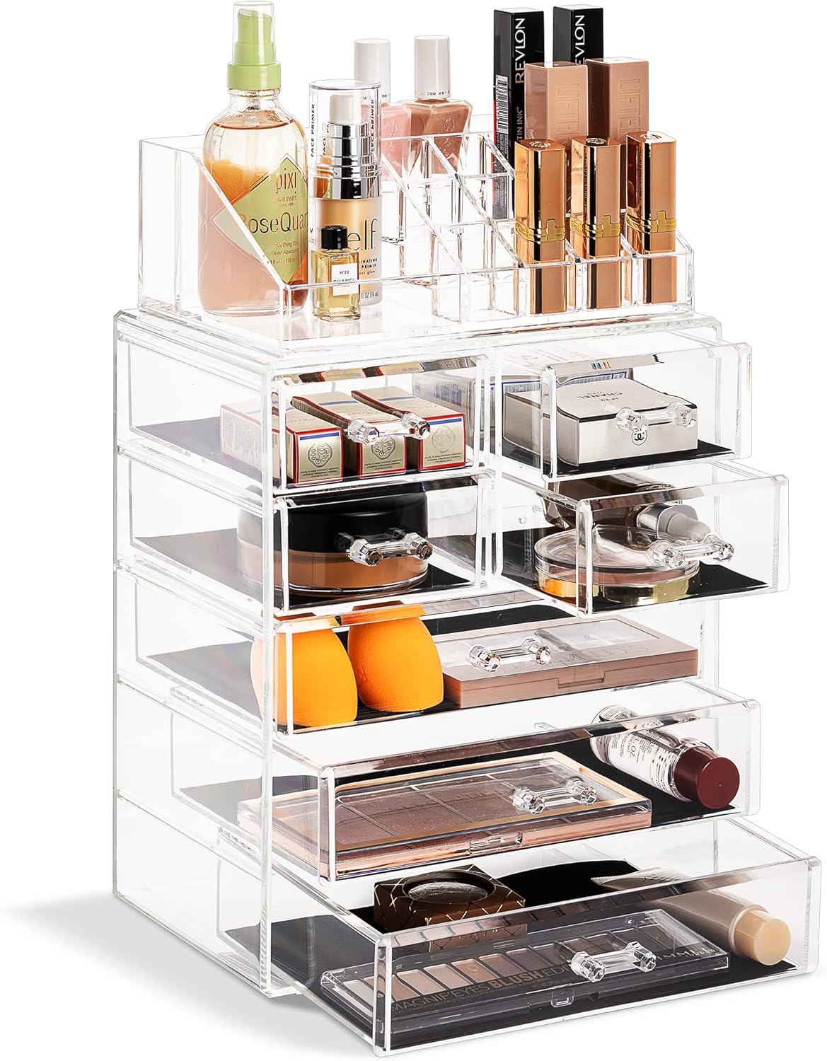 Clear Cosmetic Makeup Organizer Make Up & Jewelry Storage, Case & Display